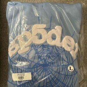 Sp5der Blue Hoodie